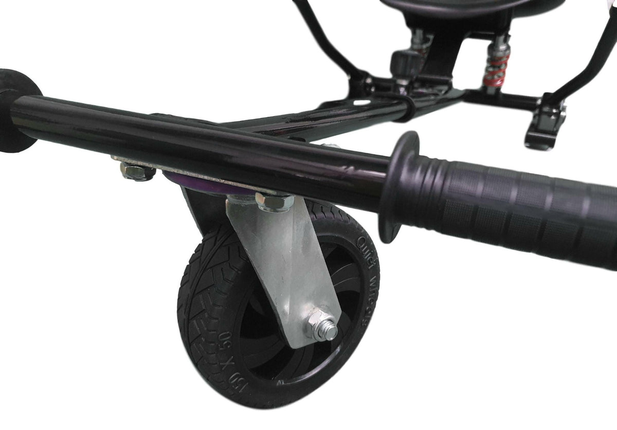 Black HoverKart HK5 - With Suspension and Off-Road Front Wheel Steer