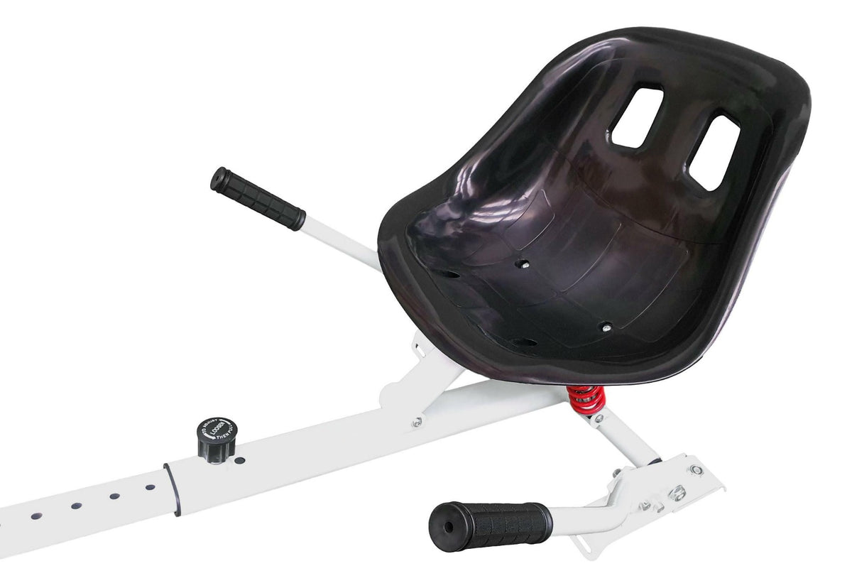 White HoverKart HK5 - With Suspension and Off-Road Front Wheel Steer