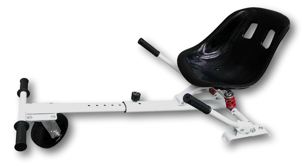 White HoverKart HK5 - With Suspension and Off-Road Front Wheel Steer