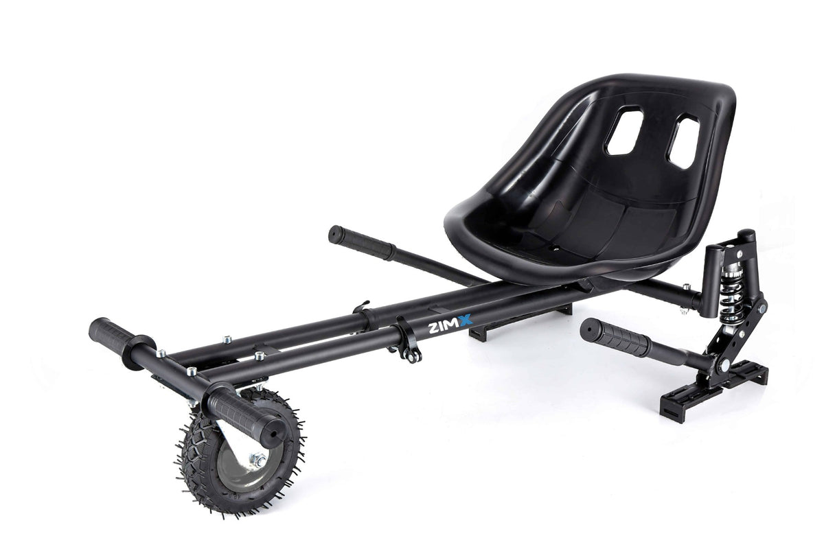 ZIMX HK8 Hoverkart (Black) - With Suspension and Off-Road Front Wheel Steer