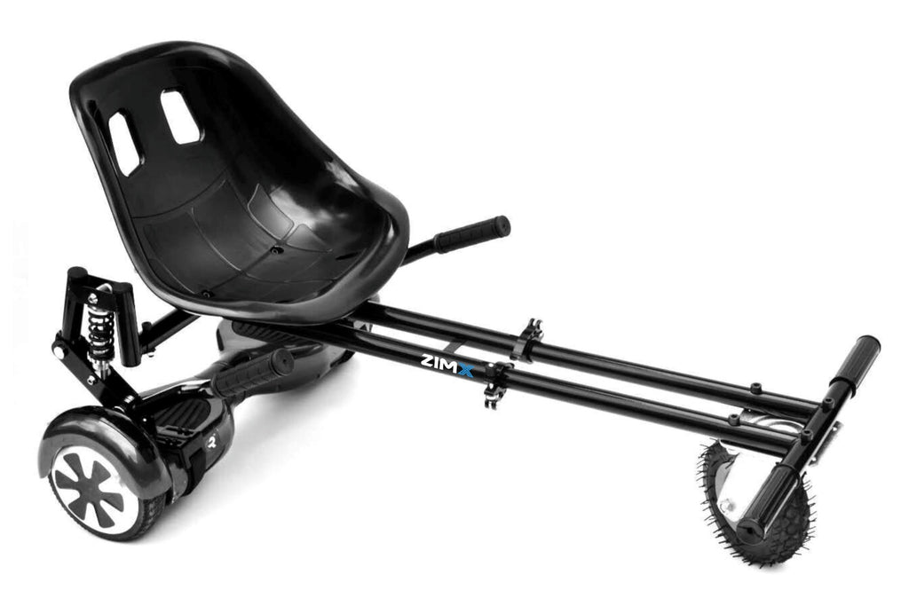 ZIMX HK8 Hoverkart (Black) - With Suspension and Off-Road Front Wheel Steer