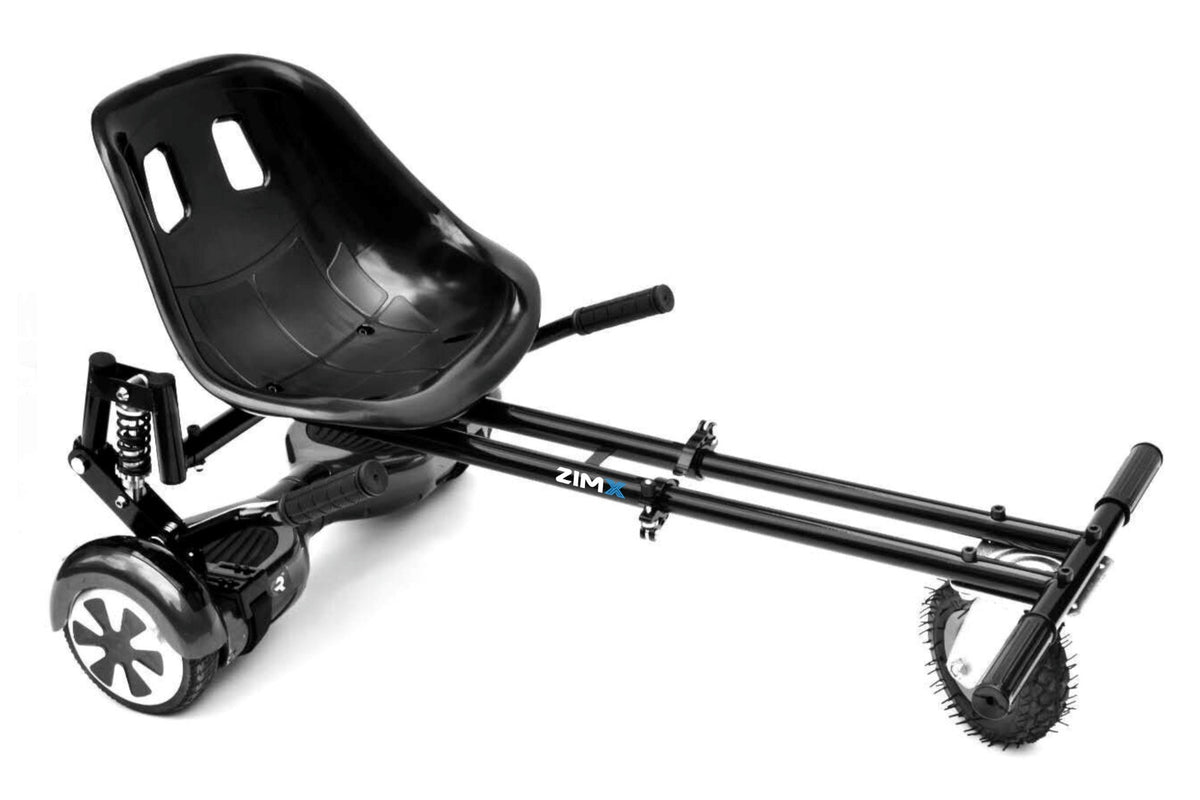 ZIMX HK8 Hoverkart (Black) - With Suspension and Off-Road Front Wheel Steer