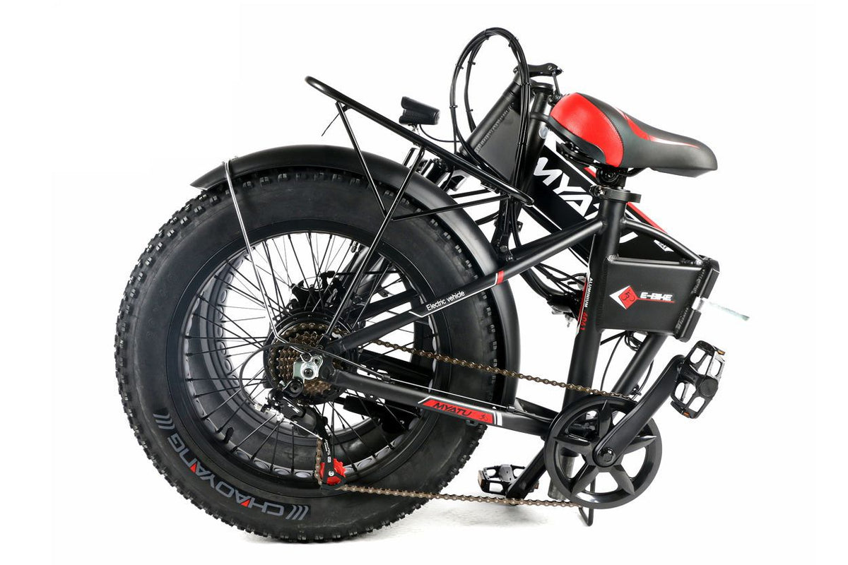 M0320F Black Fat Tyre Commuter EBike
