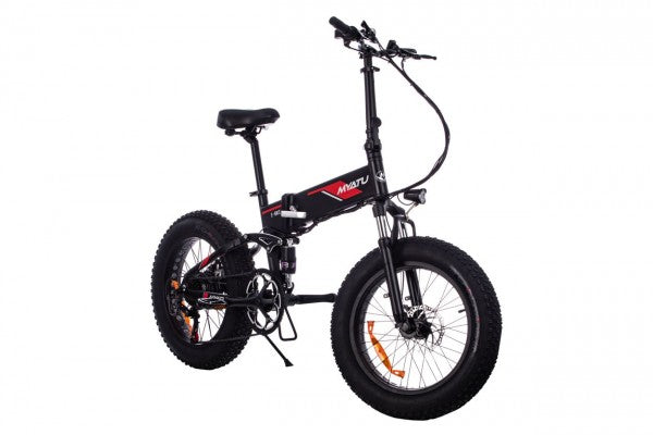 M0320F Black Fat Tyre Commuter EBike