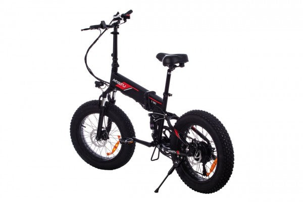 M0320F Black Fat Tyre Commuter EBike