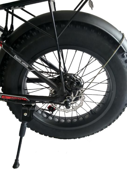 M0320F Black Fat Tyre Commuter EBike