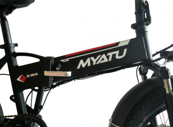 M0320F Black Fat Tyre Commuter EBike