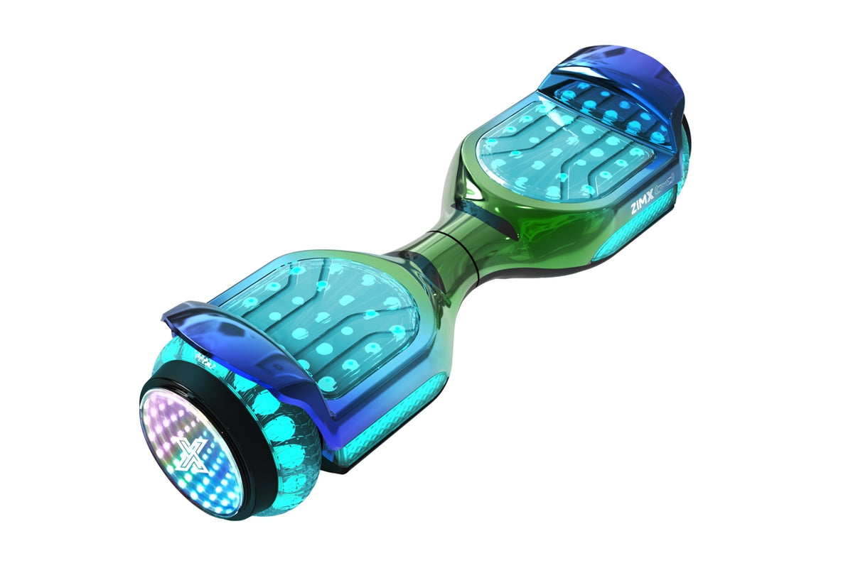 Green Blend Self Balancing Scooter Hoverboard Swegway with Bluetooth and INFINITY LED Tyres & Wheels + LED Foot Pads UL2272 Certified