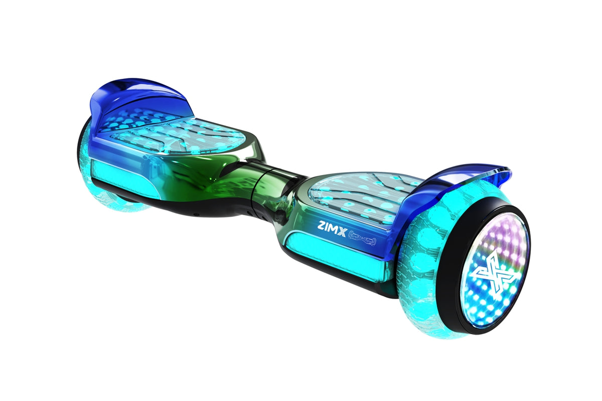 Green Blend Self Balancing Scooter Hoverboard Swegway with Bluetooth and INFINITY LED Tyres & Wheels + LED Foot Pads UL2272 Certified