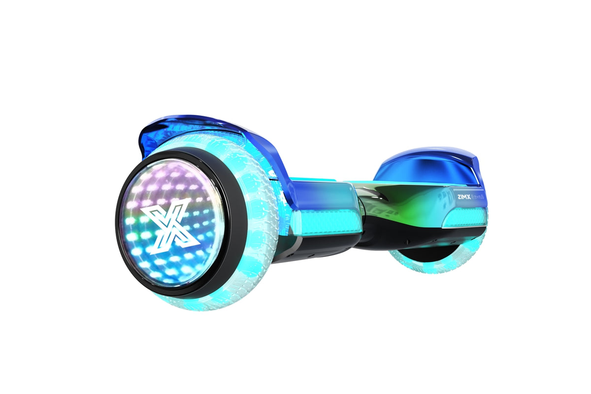 Green Blend Hoverboard with Bluetooth and INFINITY LED Tyres & Wheels & LED Foot Pads UL2272 Certified + Hoverkart HK8 Black