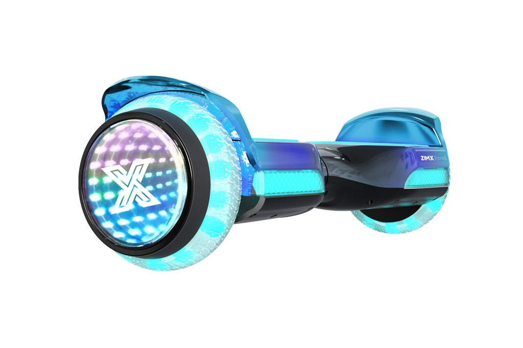 Grey Blend Hoverboard with Bluetooth and INFINITY LED Tyres & Wheels & LED Foot Pads UL2272 Certified + HoverBike Black