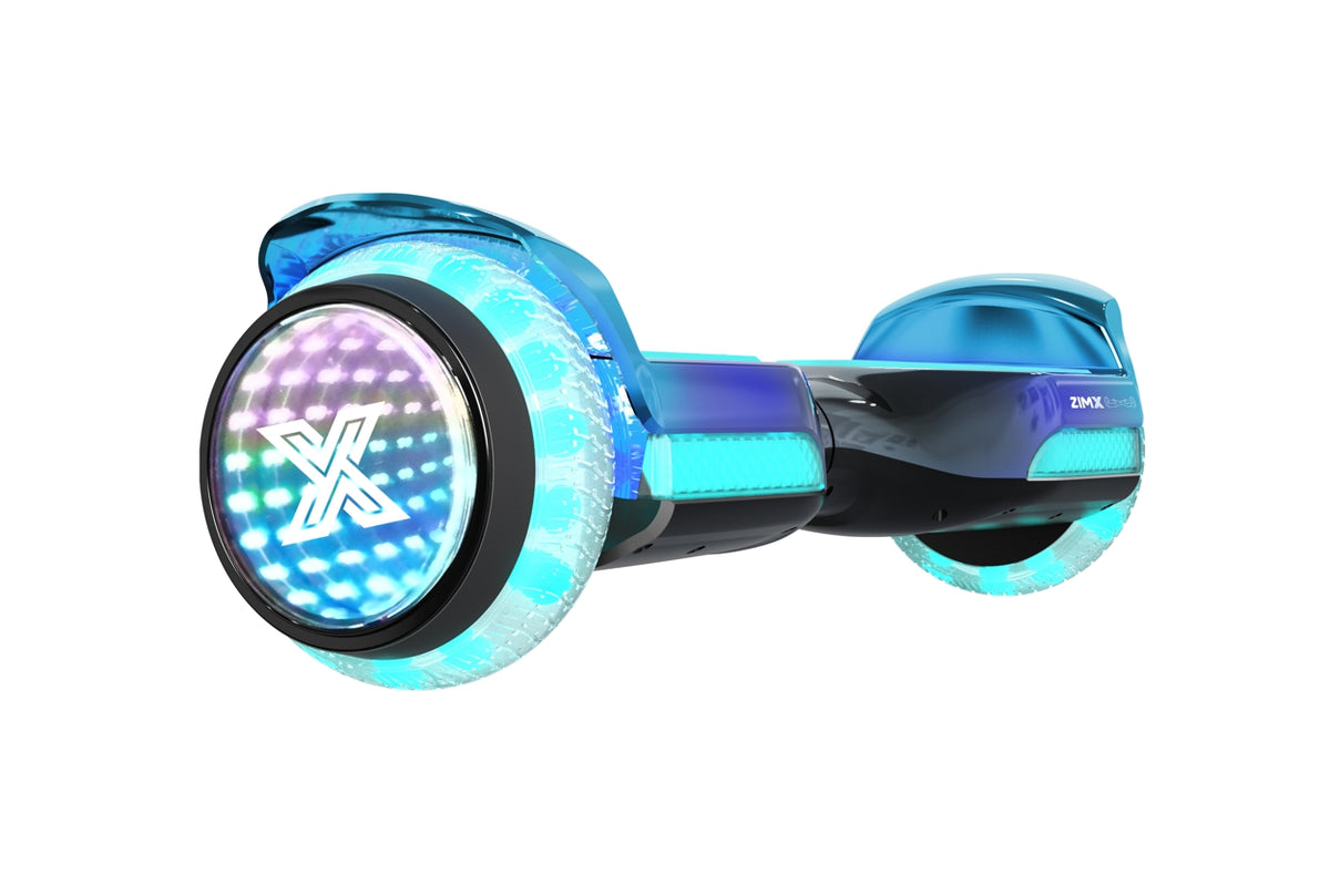 Grey Blend Hoverboard with Bluetooth and INFINITY LED Tyres & Wheels & LED Foot Pads UL2272 Certified + HoverBike Black