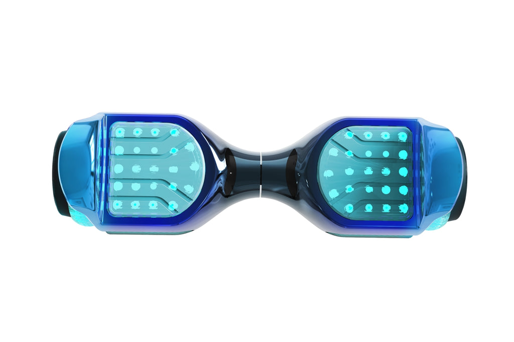 Grey Blend Self Balancing Scooter Hoverboard Swegway with Bluetooth and INFINITY LED Tyres & Wheels + LED Foot Pads UL2272 Certified