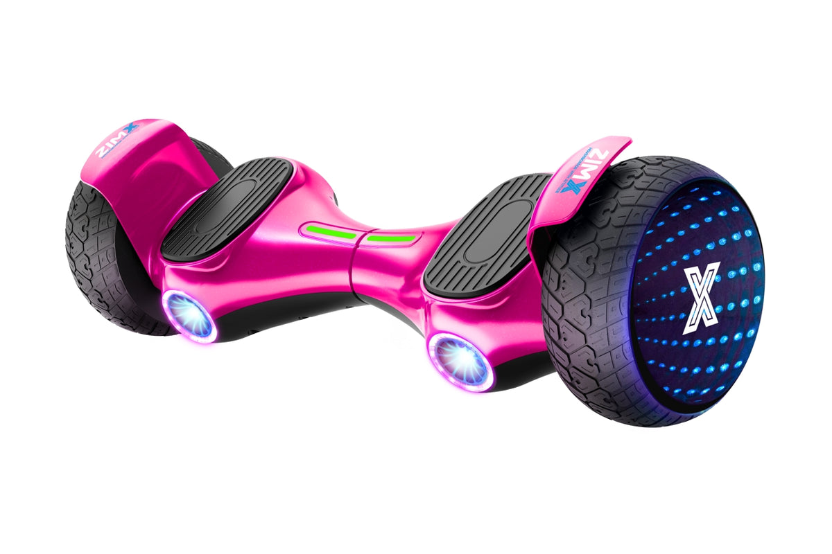 ZIMX G2 JET - PINK All Terrain Hoverboard, 8.5 inch Off Road Bluetooth Hoverboard with Infinity LED Wheels, UL2272 Certified
