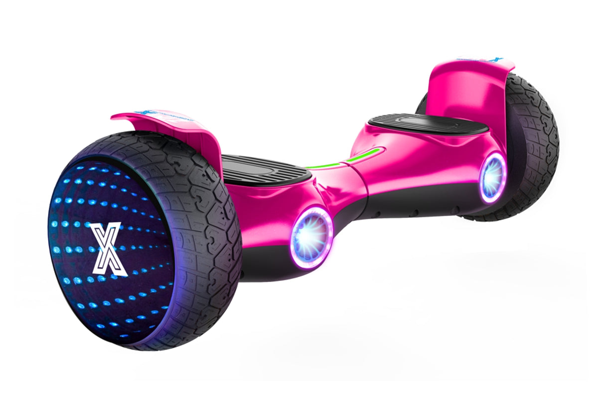 ZIMX G2 JET - PINK All Terrain Hoverboard, 8.5 inch Off Road Bluetooth Hoverboard with Infinity LED Wheels, UL2272 Certified