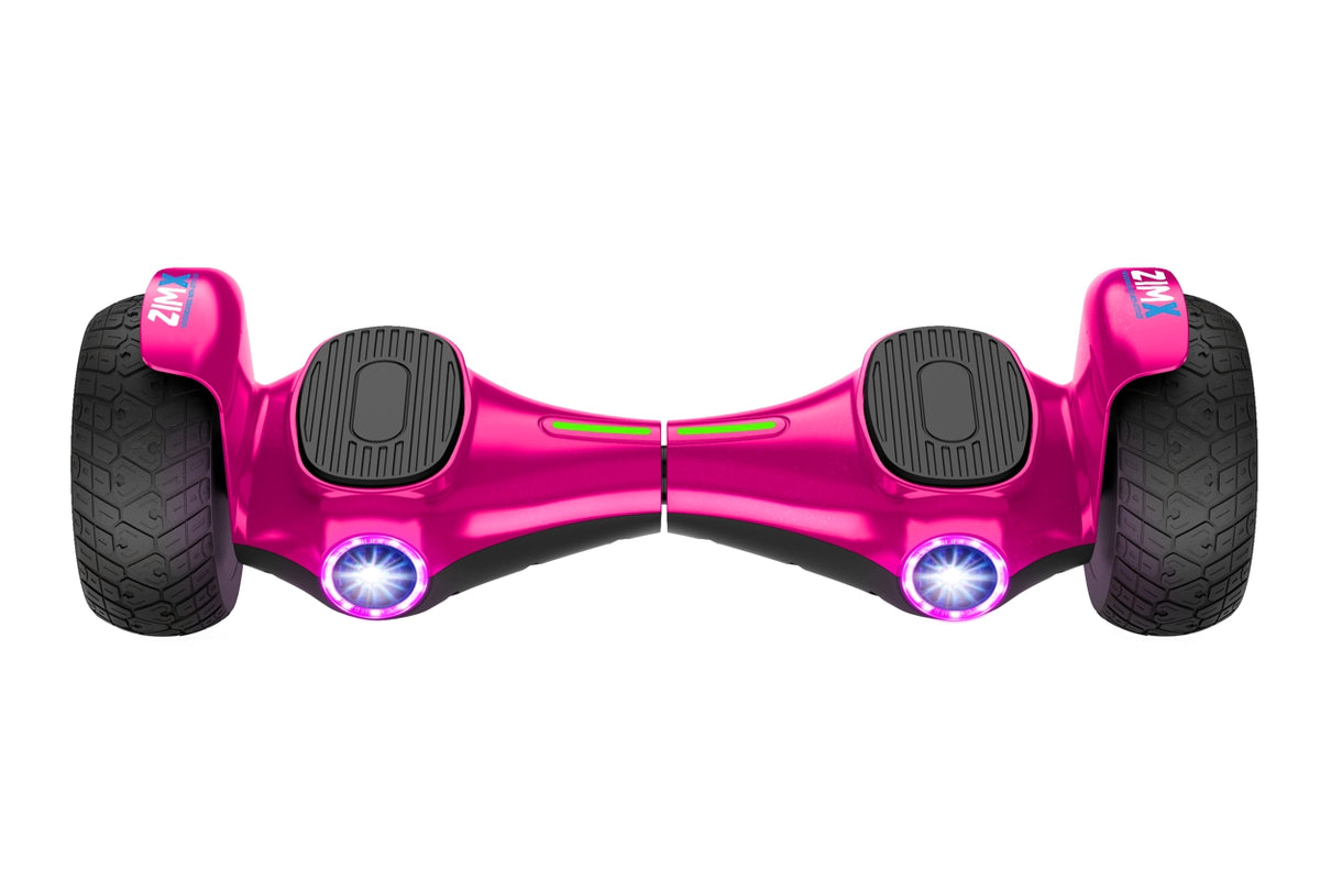 ZIMX G2 JET - PINK All Terrain Hoverboard, 8.5 inch Off Road Bluetooth Hoverboard with Infinity LED Wheels, UL2272 Certified + HK8