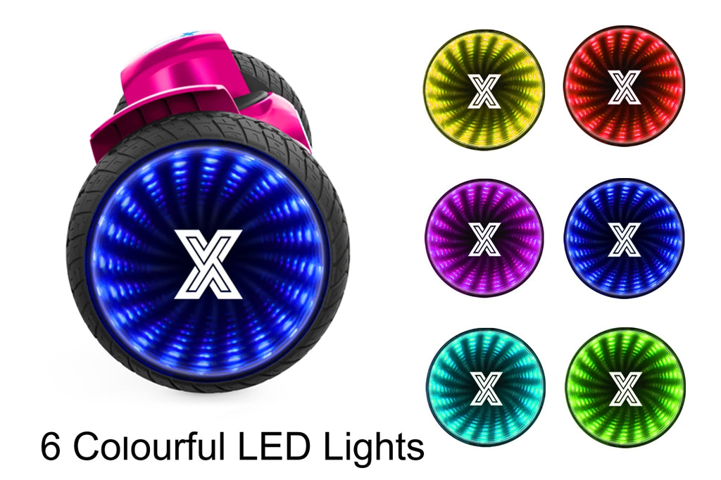 ZIMX G2 JET - PINK All Terrain Hoverboard, 8.5 inch Off Road Bluetooth Hoverboard with Infinity LED Wheels, UL2272 Certified