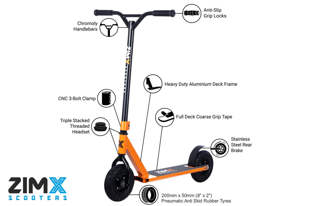 ZIMX ZX TRACK Dirt Scooter - Copper