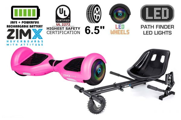 Pink HB2 Hoverboard Swegway Segway with LED Wheels UL2272 Certified HK8 Hoverkart