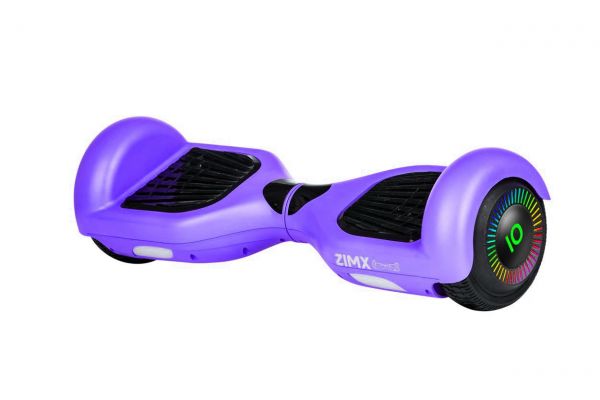 Purple Hoverboard Swegway Segway with LED Wheels UL2272 Certified