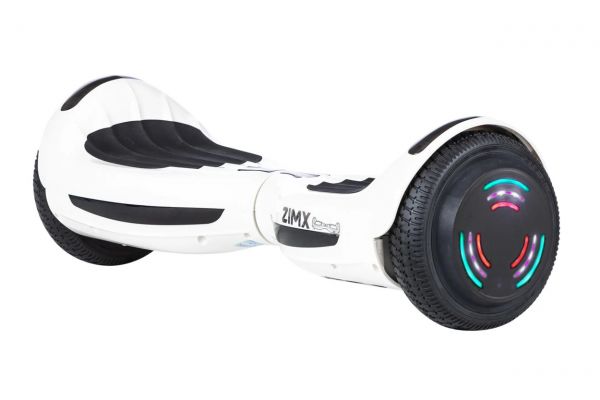 WHITE HB4 HOVERBOARD SWEGWAY WITH BLUETOOTH AND LED WHEELS UL2272 CERTIFIED HK8 HOVERKART
