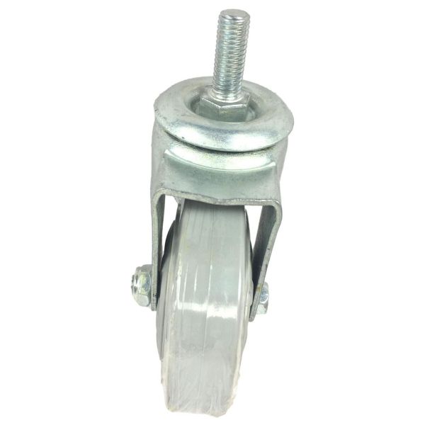 Replacement Castor and Wheel for ZIMX Hoverkart Model HK4 Solid Tyre Single Bolt Type