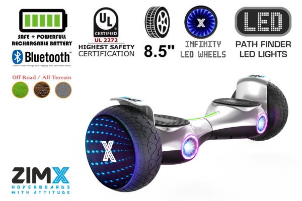 ZIMX G2 JET Off Road Hoverboard Silver