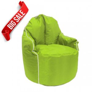 Green Petal Bean Bag Arm Chair