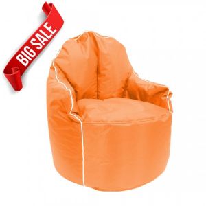 Orange Petal Bean Bag Arm Chair