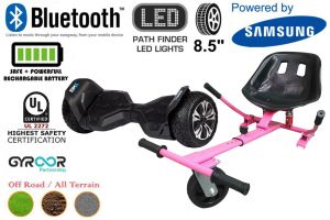 Black G2 Pro Off Road Hoverboard Swegway Segway UL2272 Certified + HK5 Hoverkart Pink