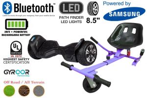 Black G2 Pro Off Road Hoverboard Swegway Segway UL2272 Certified + HK5 Hoverkart Purple