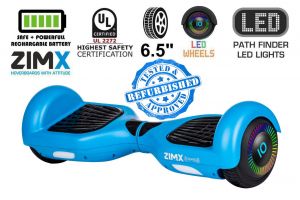 Refurbed - ZIMX HB2 Blue 6.5" Hoverboard Swegway with LED Wheels