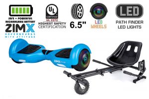 Blue HB2 Hoverboard Swegway Segway with LED Wheels UL2272 Certified + HK8 Hoverkart