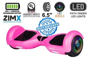 Refurbed - ZIMX HB2 Pink 6.5" Hoverboard Swegway with LED Wheels