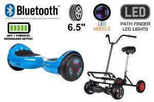 Blue Bluetooth Swegway Segway Hoverboard and BK2 Hoverbike Black
