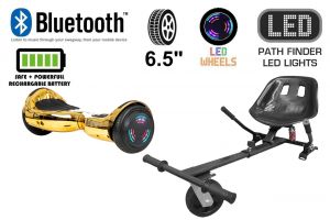 Gold Chrome Bluetooth Swegway Segway Hoverboard and HK5 Black