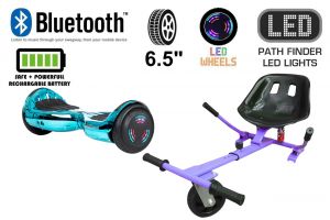 Blue / Turquoise Chrome Bluetooth Swegway Segway Hoverboard and HK5 Purple