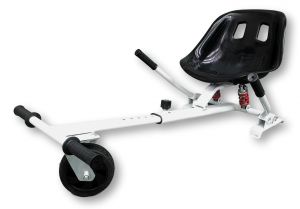 White HoverKart HK5 - With Suspension and Off-Road Front Wheel Steer