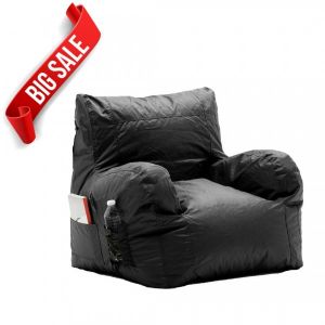 Black Dorm Bean Bag Chair