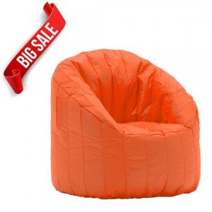 Orange Lumin Bean Bag Chair