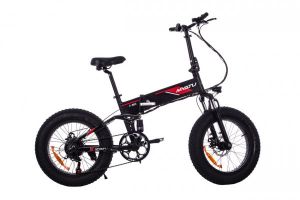 M0320F Black Fat Tyre Commuter EBike