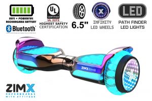 Rose Gold Blend Self Balancing Scooter Hoverboard Swegway with Bluetooth and INFINITY LED Tyres & Wheels + LED Foot Pads UL2272 Certified