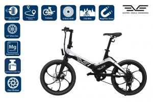 S9 EVE Black and White Combo Commuter EBike
